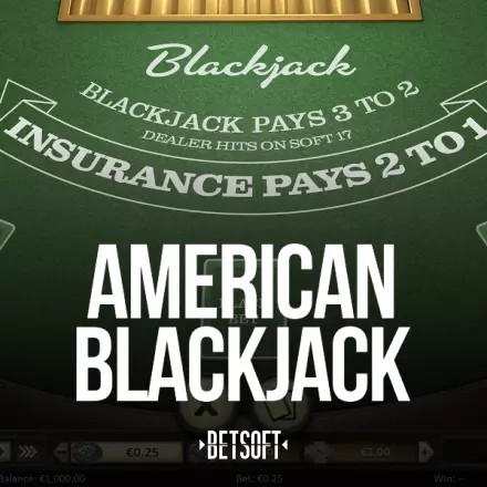 Play the American Blackjack slot by Betsoft Gaming on Nine Casino