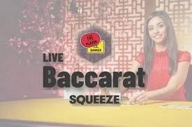 Baccarat Squeeze game by Evolution – logo hosted on Nine Casino
