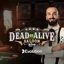 Dead or Alive: Saloon logo – Live Dealer by Evolution at Nine Casino