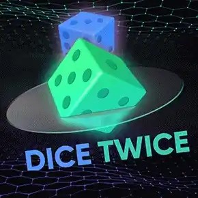 Crash Games logo of Dice Twice from Turbo Games at Nine Casino