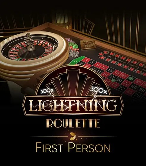 First Person Lightning Roulette logo by Evolution Nine Casino