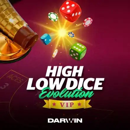 High Low Dice Evolution VIP logo by Darwin Gaming at Nine Casino