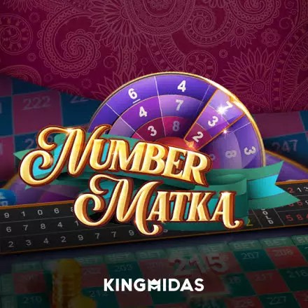 NumberMatka slot logo by King Midas at Nine Casino