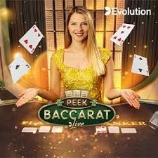 Enjoy Peek Baccarat by Evolution – logo hosted on nine-casinó.it